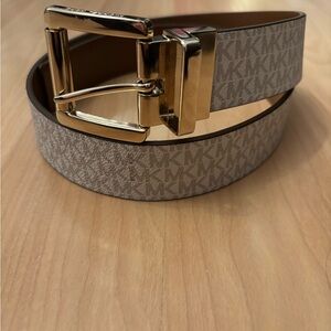 Michael Kors Gold Buckle Belt